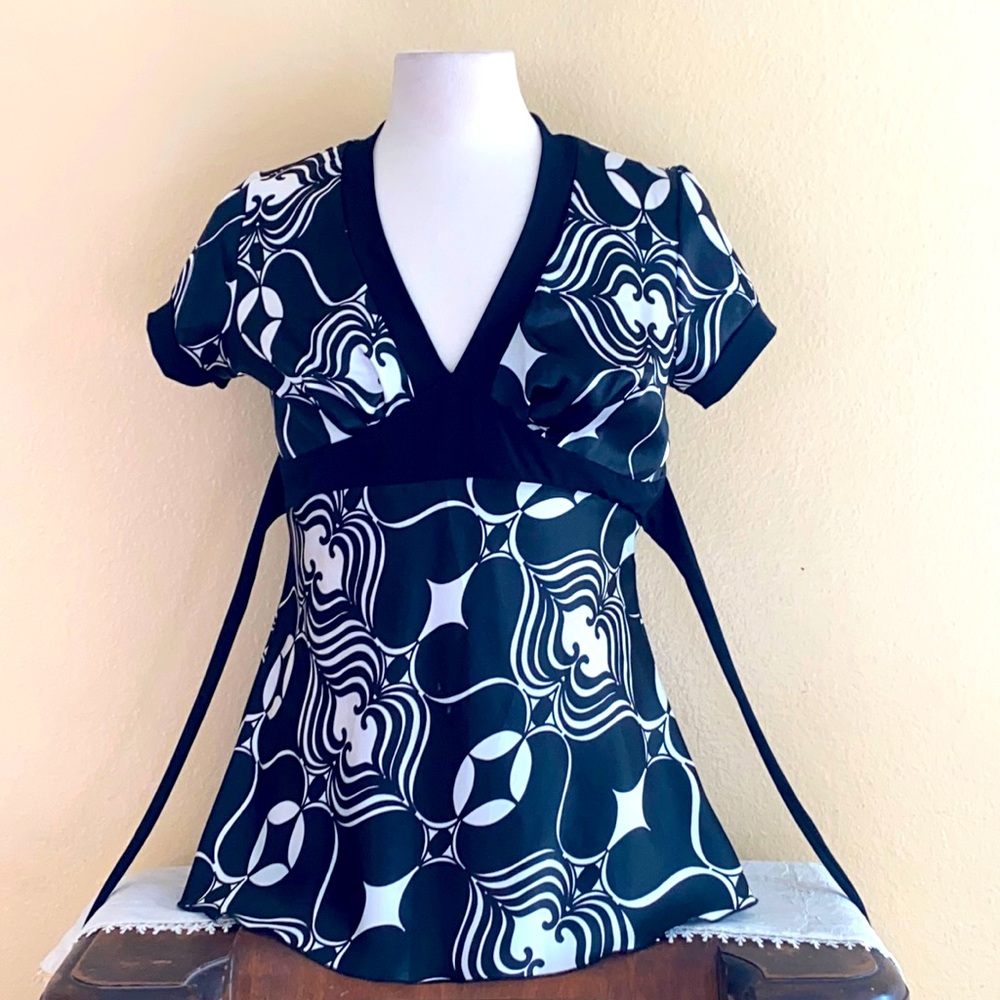 Black and White blouse